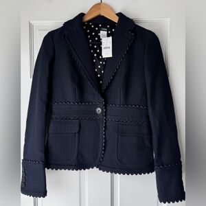 J. Crew Scallop Trimmed Blazer Jacket